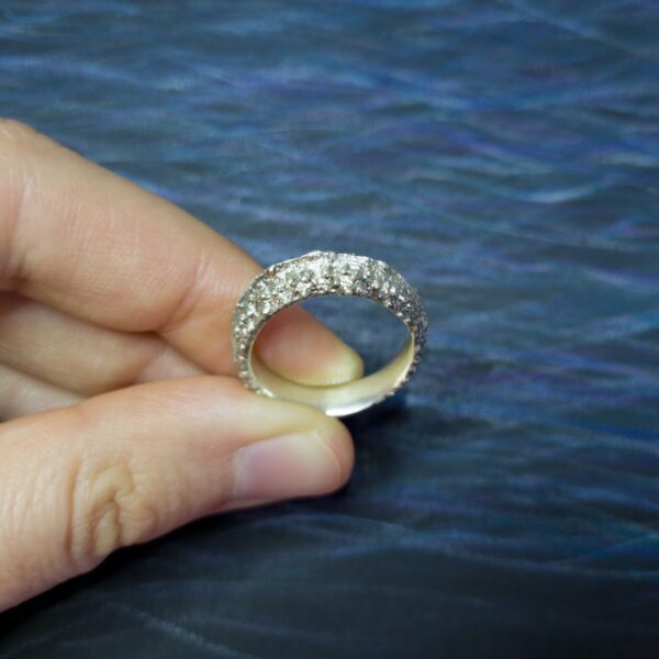 טבעת ביציקה בשלד דיונון עם טקסטורות מיוחדות